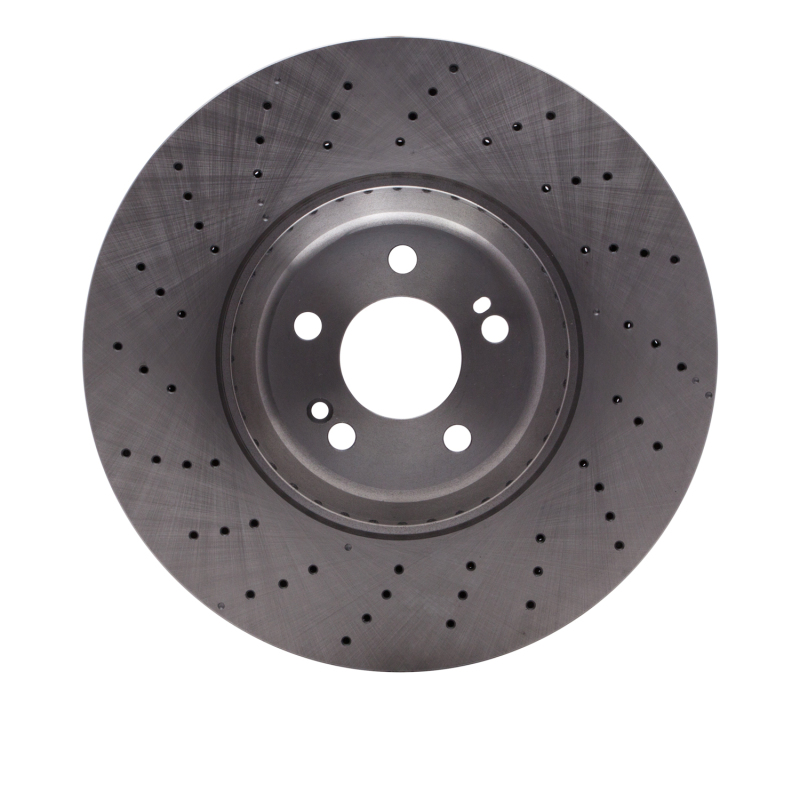 Mercedes-Benz S550 Brake Rotor (1) - Front - R1 Concepts - Drilled - `14-`21